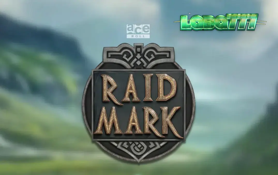 Pemandangan kapal Viking di tengah badai dalam slot Raidmark
